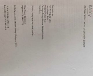 Lengua castellana y literatura ,2 de bachillerato
