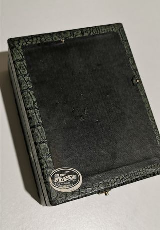 Raro antiguo estuche copa cuchara absenta Francia