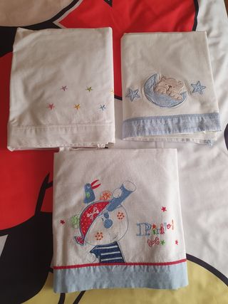 SÁBANAS MINICUNA LOTE 3 JUEGOS