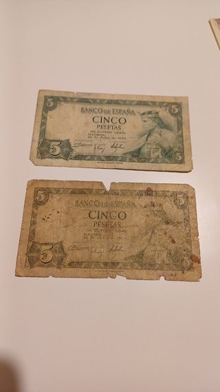 Colección billetes antiguos