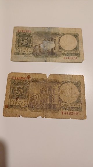 Colección billetes antiguos