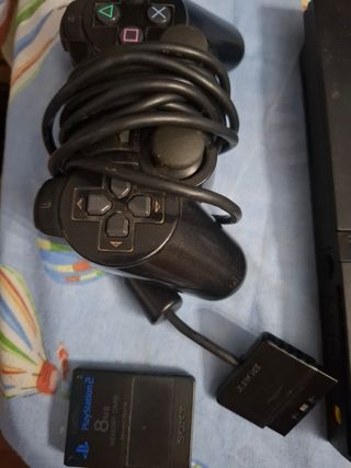 PS2 + 1 mando + 1 Memory Card