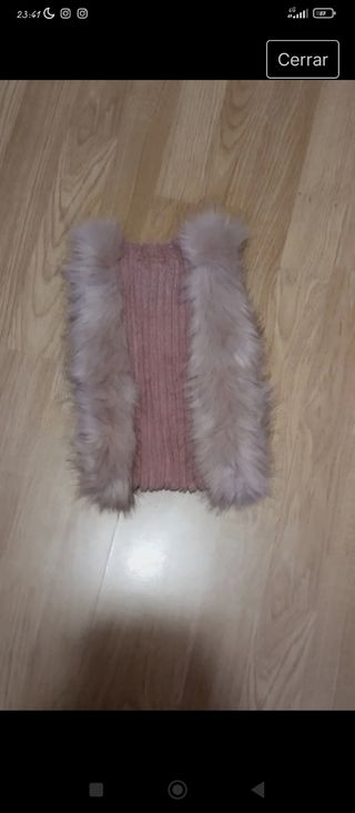 Bufanda/Braga de pelo rosa