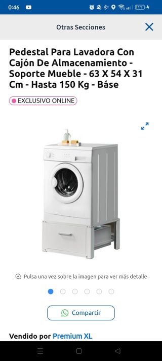 Soporte Pedestal para lavadora