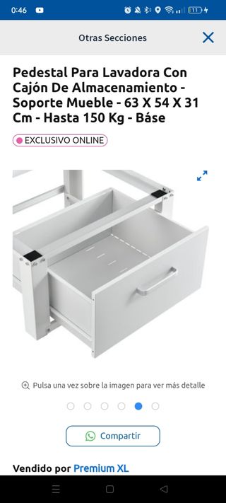 Soporte Pedestal para lavadora