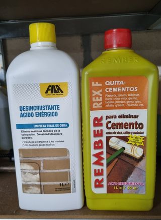 (2) Productos limpieza fin de obra gres 12€