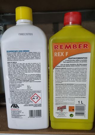 (2) Productos limpieza fin de obra gres 12€