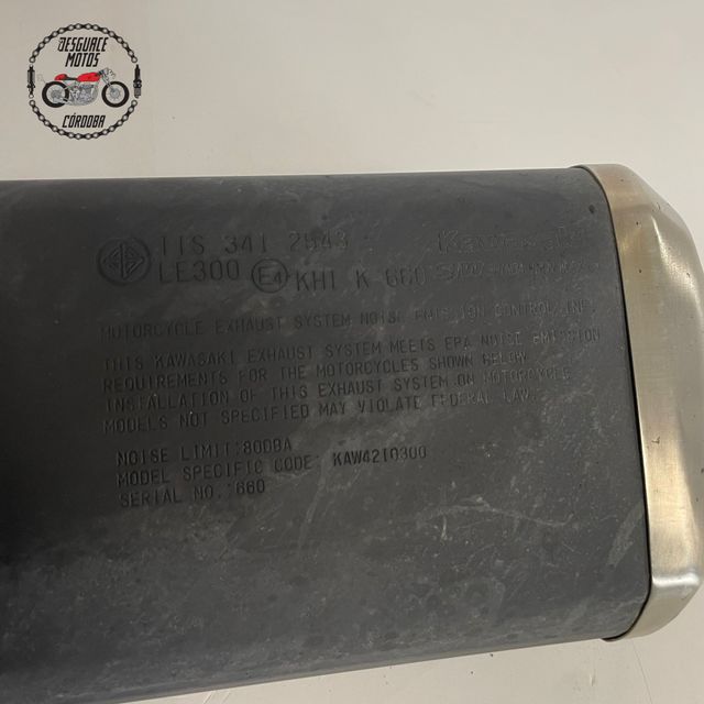 TUBO DE ESCAPE DE KAWASAKI VERSYS X300