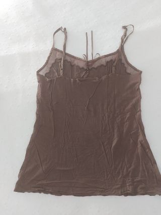Camiseta encaje mango