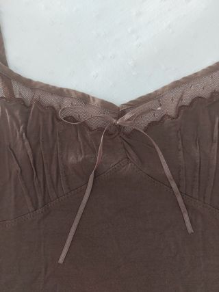Camiseta encaje mango