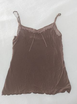 Camiseta encaje mango