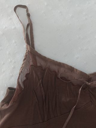 Camiseta encaje mango