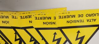 Placas de  alta tension