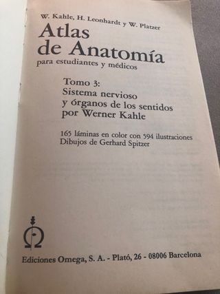 Atlas de Anatomia sistema nervioso y organos d....