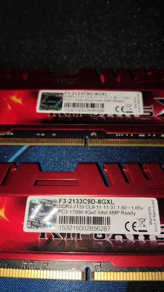 G.Skill RipjawsX 2x4GB (8GB) 2133MHz CL9