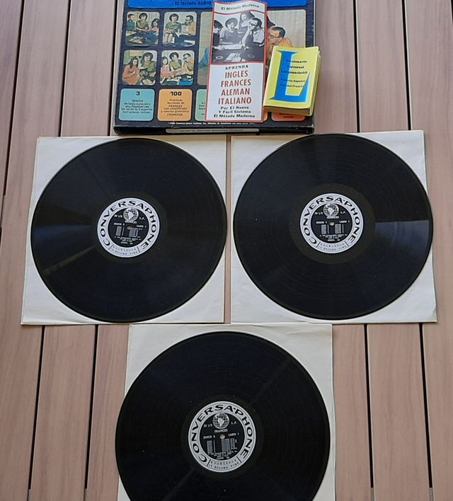 3 vinilos El Método Moderno FRANCÉS