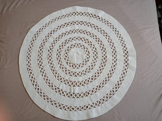 Tapete decorativo hecho a mano.