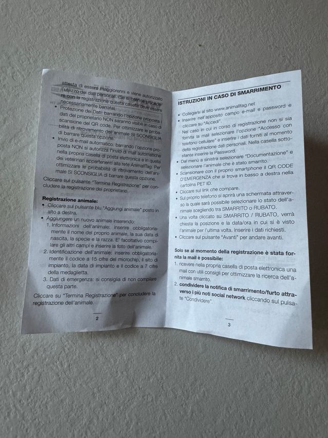 Medaglietta Identificativa con QR Code