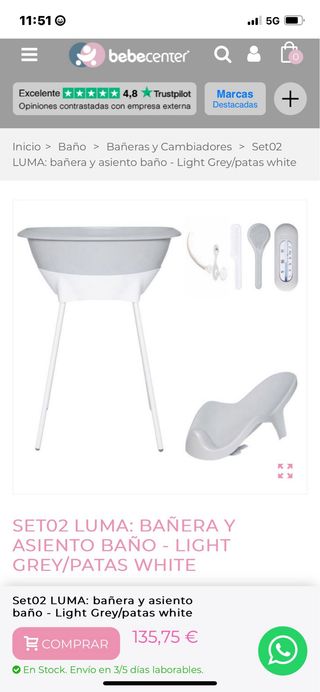 Bañera bebe