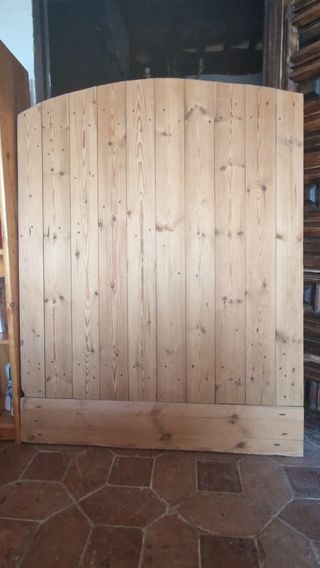 Puerta de madera de pino de 141 x 108 cm