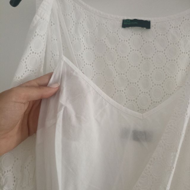 Vestido calado Benetton S/36
