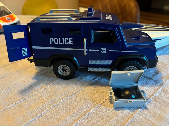 Playmobil Coche Policía con Lancha