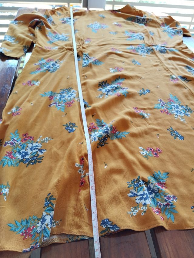 Vestido mostaza entretiempo