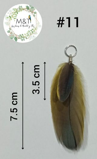 Pendiente/Adorno cabello pluma