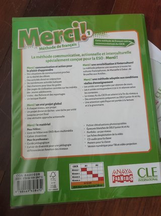 Libro francés Merci Methode de franc