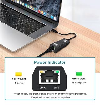 Adaptador de red Lan RJ45 a usb C