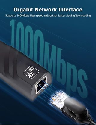 Adaptador de red Lan RJ45 a usb C