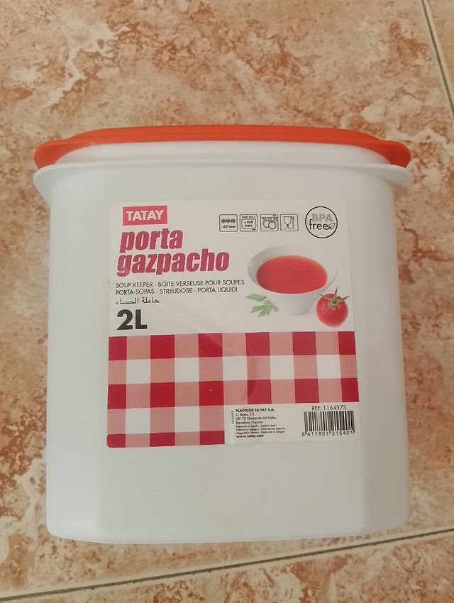 Táper porta gazpacho