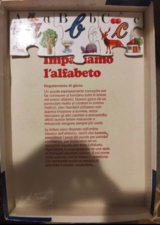 Impariamo L'alfabeto Puzzle in Legno