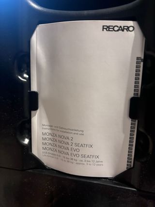 Silla coche recaro monza nova2