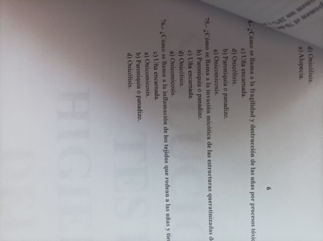 Test y libro higiene del paciente 