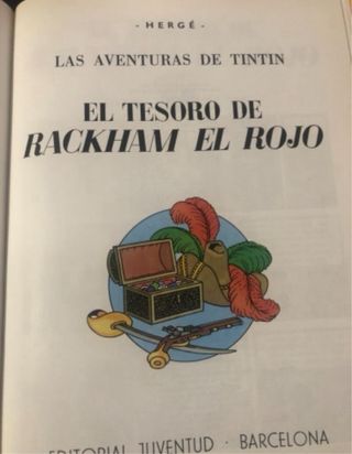 Tintín ejemplar Raro