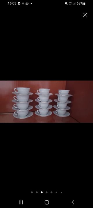 Juego de café de porcelana alemana