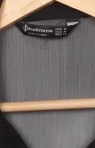 Camisa semitransparente negra Stradivarius M