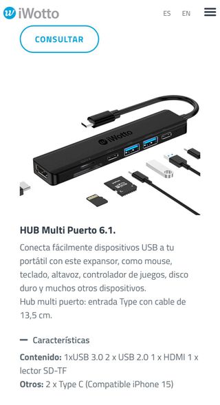 Multi puerto Hub