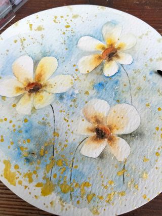 Dipinto a mano natura fiori handmade