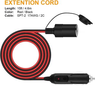 URAQT Prolunga per Accendisigari, 4.6M. 924522