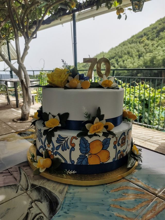Torta scenografica tema limone