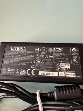 Cargador Original Liteon 19v 3,4A
