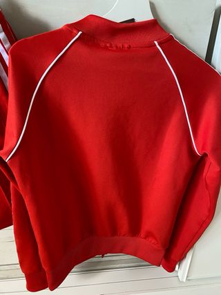 chandal rojo original adidas, chaqueta