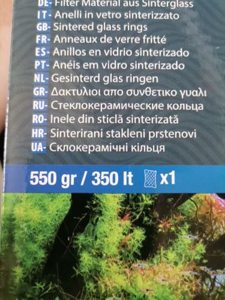 Amtra pro natural para filtro acuario