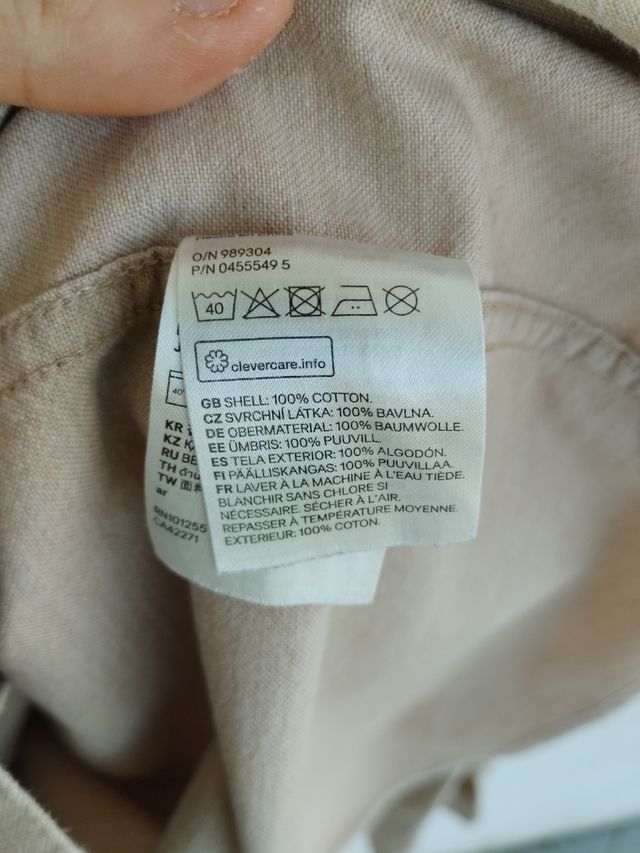 Camicia Beige Borchie