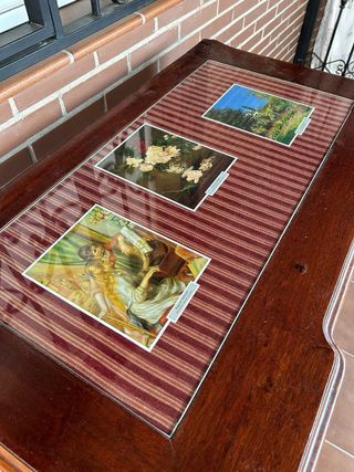 Mesa escritorio isabelina antigua