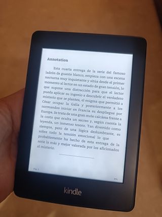 maravilloso aparato lector ebook con luz con funda