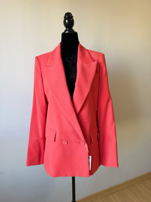 Americana TEMPO Mango Rojo Coral Talla S