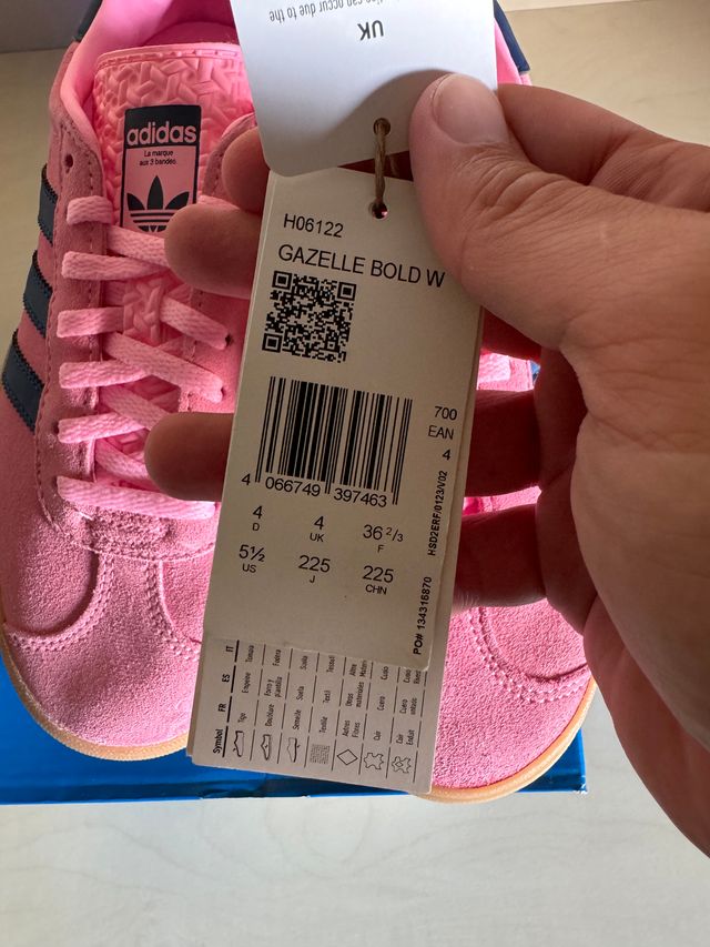 Adidas Gazelle Bold W Pink Glow
